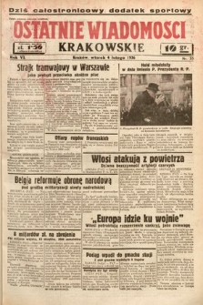 Ostatnie Wiadomości Krakowskie. 1936, nr 35