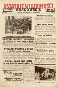 Ostatnie Wiadomości Krakowskie. 1936, nr 41