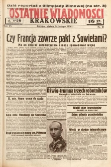 Ostatnie Wiadomości Krakowskie. 1936, nr 45