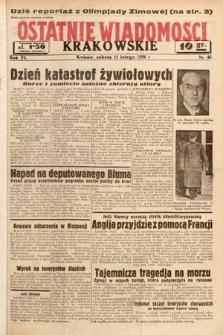 Ostatnie Wiadomości Krakowskie. 1936, nr 46