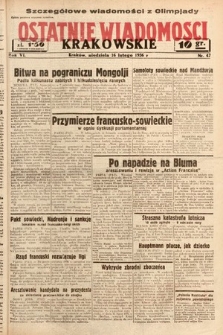 Ostatnie Wiadomości Krakowskie. 1936, nr 47