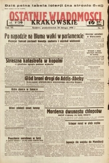 Ostatnie Wiadomości Krakowskie. 1936, nr 55