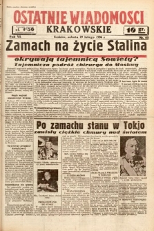 Ostatnie Wiadomości Krakowskie. 1936, nr 60