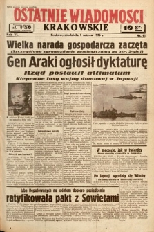 Ostatnie Wiadomości Krakowskie. 1936, nr 61