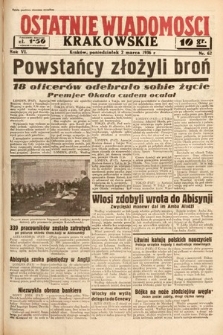 Ostatnie Wiadomości Krakowskie. 1936, nr 62