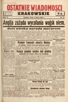 Ostatnie Wiadomości Krakowskie. 1936, nr 73