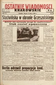 Ostatnie Wiadomości Krakowskie. 1936, nr 89