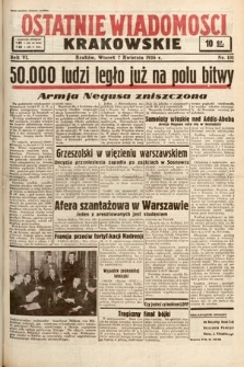 Ostatnie Wiadomości Krakowskie. 1936, nr 101