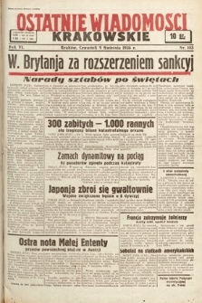 Ostatnie Wiadomości Krakowskie. 1936, nr 103