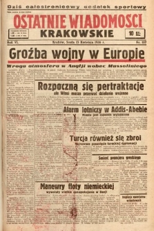 Ostatnie Wiadomości Krakowskie. 1936, nr 107