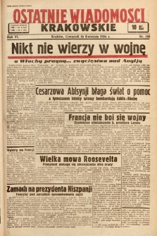 Ostatnie Wiadomości Krakowskie. 1936, nr 108