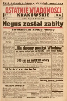 Ostatnie Wiadomości Krakowskie. 1936, nr 114