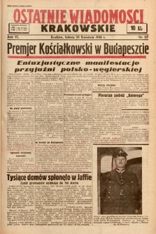 Ostatnie Wiadomości Krakowskie. 1936, nr 117