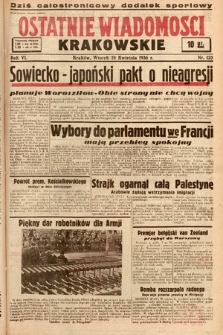 Ostatnie Wiadomości Krakowskie. 1936, nr 120