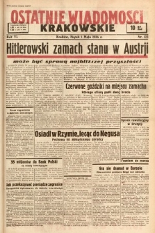 Ostatnie Wiadomości Krakowskie. 1936, nr 123