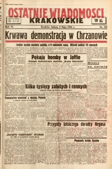 Ostatnie Wiadomości Krakowskie. 1936, nr 124