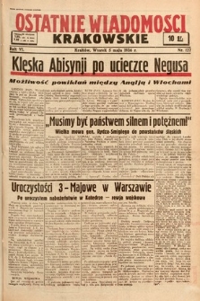 Ostatnie Wiadomości Krakowskie. 1936, nr 127