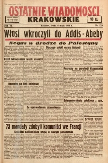 Ostatnie Wiadomości Krakowskie. 1936, nr 128