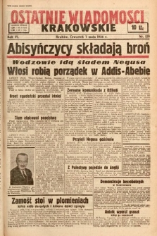 Ostatnie Wiadomości Krakowskie. 1936, nr 129