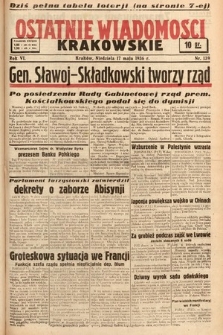 Ostatnie Wiadomości Krakowskie. 1936, nr 139