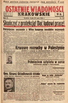 Ostatnie Wiadomości Krakowskie. 1936, nr 142