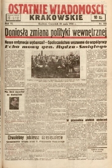 Ostatnie Wiadomości Krakowskie. 1936, nr 150
