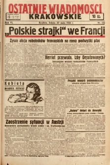 Ostatnie Wiadomości Krakowskie. 1936, nr 152