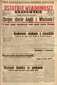 Ostatnie Wiadomości Krakowskie. 1936, nr 155