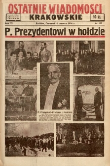 Ostatnie Wiadomości Krakowskie. 1936, nr 157