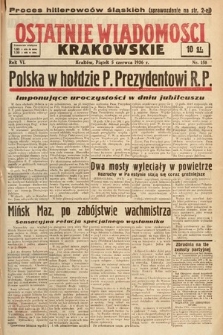 Ostatnie Wiadomości Krakowskie. 1936, nr 158