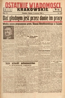 Ostatnie Wiadomości Krakowskie. 1936, nr 159