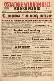 Ostatnie Wiadomości Krakowskie. 1936, nr 164