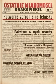 Ostatnie Wiadomości Krakowskie. 1936, nr 169