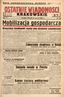 Ostatnie Wiadomości Krakowskie. 1936, nr 176