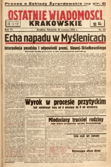 Ostatnie Wiadomości Krakowskie. 1936, nr 182