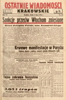 Ostatnie Wiadomości Krakowskie. 1936, nr 191