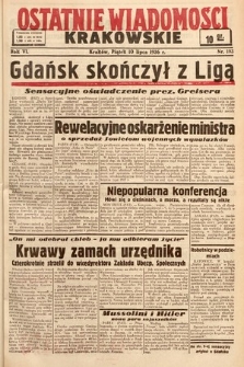 Ostatnie Wiadomości Krakowskie. 1936, nr 193