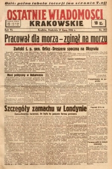 Ostatnie Wiadomości Krakowskie. 1936, nr 202