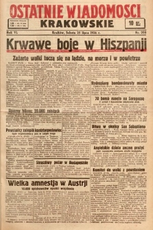 Ostatnie Wiadomości Krakowskie. 1936, nr 208