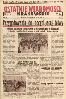 Ostatnie Wiadomości Krakowskie. 1936, nr 213