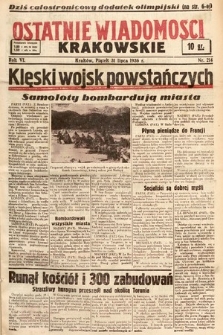 Ostatnie Wiadomości Krakowskie. 1936, nr 214