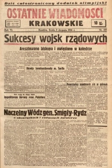 Ostatnie Wiadomości Krakowskie. 1936, nr 219