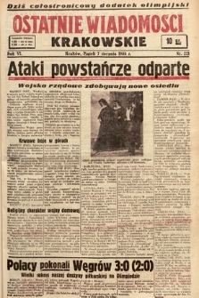 Ostatnie Wiadomości Krakowskie. 1936, nr 221