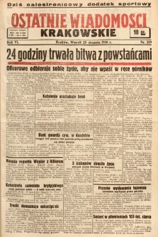 Ostatnie Wiadomości Krakowskie. 1936, nr 239