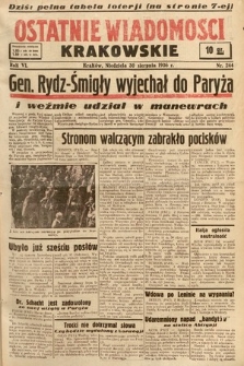 Ostatnie Wiadomości Krakowskie. 1936, nr 244