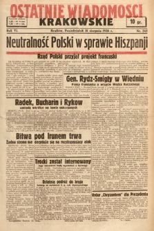 Ostatnie Wiadomości Krakowskie. 1936, nr 245