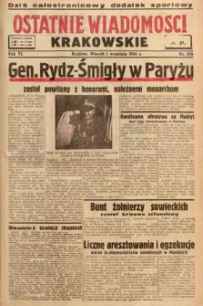 Ostatnie Wiadomości Krakowskie. 1936, nr 246