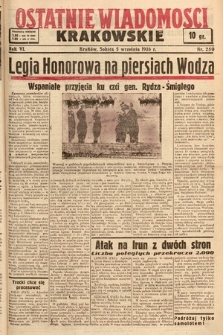 Ostatnie Wiadomości Krakowskie. 1936, nr 250