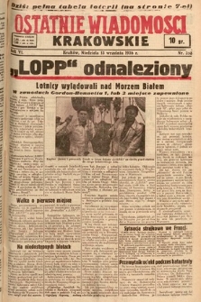 Ostatnie Wiadomości Krakowskie. 1936, nr 258