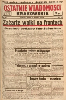 Ostatnie Wiadomości Krakowskie. 1936, nr 260